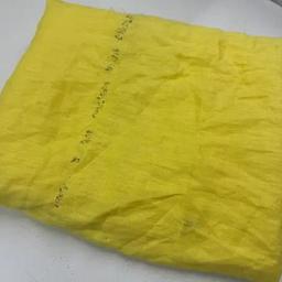 Küf Lekeli Sarı 90*140 cm Parça Keten Kumaş