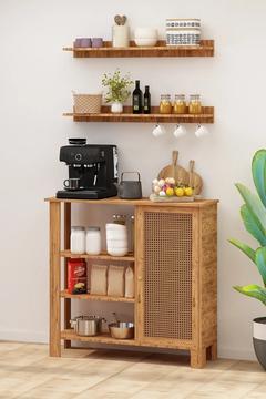 Layf Hazeran Desenli Çok Amaçlı Dolap Kahve Köşesi