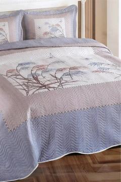 Pamela Baskılı Kapitoneli Çift Kişilik Yatak Örtüsü