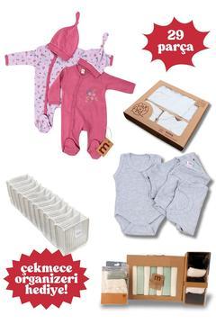 29 Parça Bebek Giyim Seti / Yenidoğan seti / Bebek Hediyelik Seti