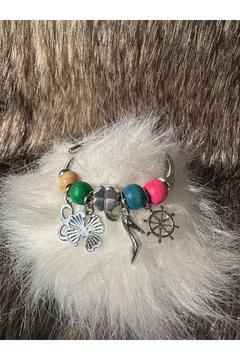 Charm Detaylı Gümüş Çelik Bileklik