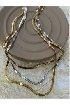 3 RENK ÇELİK KOLYE