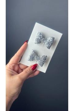 Bebek Gümüş 2'li Mini Luna Fiyonk Klisp Toka