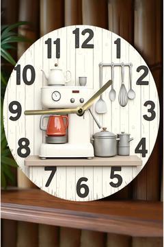 Kitchen Style – Mutfak Temalı MDF Duvar Saati | Sessiz Mekanizma | 3D Görünümlü sdw230