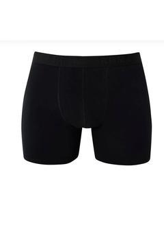 Arma Pamuklu Likralı Uzın Paçalı Erkek Siyah Boxer 3'lü Paket