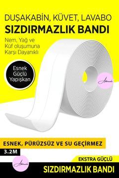 Su Sızdırmaz Geçirmez Bant, Lavabo Küvet Kenar Bandı 3.2 Metre
