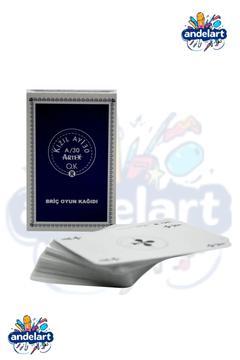 Iskambil Pişti Oyun Kağıdı Briç Batak 52 Oyun Kağıdı A-30 1 Paket Mavi renk