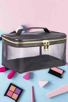 Makyaj Çantası Bavulu Profesyonel Siyah Şeffaf Çanta Seyahat Seti Kozmetik Çantası Içi Düzenleyici