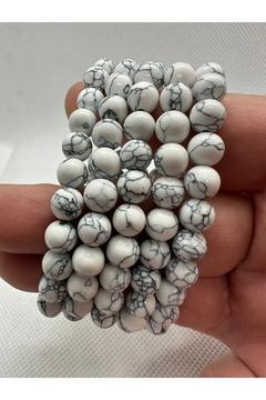 Doğal Beyaz Havlit Taşı 8mm Bileklik 1 Adet