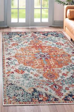 Kaymaz Taban Dijital Baskı Halı - Colorful