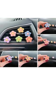 Otomobil Klima Süsü Papatya Araç Içi Aksesuar 2li Set