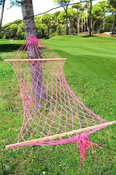 1 adet Ucuz Hamak 90x200cm Sağlam Polyester İp Örgülü Salıncaklı Hamak