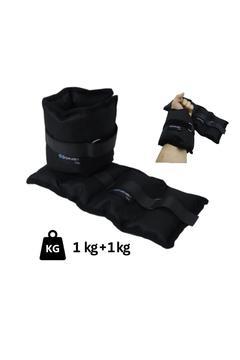 El-ayak Bilek Ağırlığı 1 Kg Çift (2 ADET) Siyah Kum Torbası