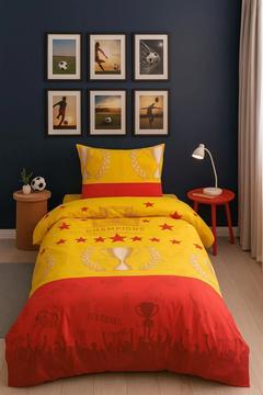 Galatasaray Tek Kişilik Nevresim Seti 5 Yıldızlı