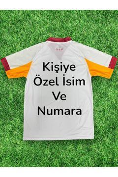 Kişiye Özel İsim ve Numaralı Gâlâtâsârây 2025/26 Yetişkin Futbol Forması-beyaz