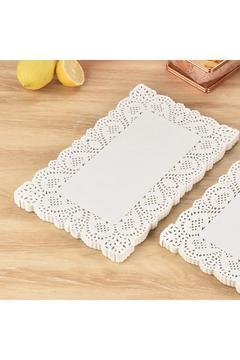 50 li Dantel Dikdörtgen Runner Desenli Servis Kağıdı Estetik Sunum Kağıdı 26x37 cm
