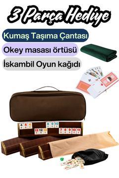 Eser Oval Okey Takımı, Doğal Ahşap Okey Takımı (101 OKEY OYUN SETİ) 1. Sınıf Masif HEDİYELİ