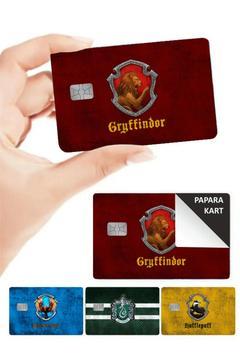 Harry Potter Kulüpler Papara, Kredi Kartı Kaplama Sticker 4 Adet