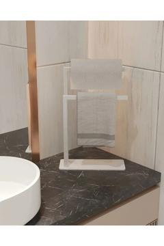 Havluluk Tezgah Set Üstü Kağıt El Havluluğu Ev Banyo Düzenleyici Paslanmaz Döküm Devrilmez Ev Dizayn