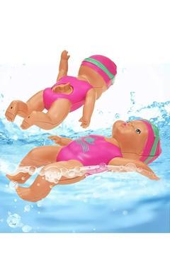 Oyuncak Banyo Arkadaşı Küvette Havuzda Suda Kendiliğinden Yüzen Kurmalı Yüzen Bebek 15 cm