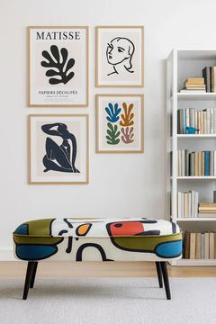 Siyah Gürgen Ahşap Ayaklı Geniş Oturum Alanlı Özel Tasarım Oval Puf Bench