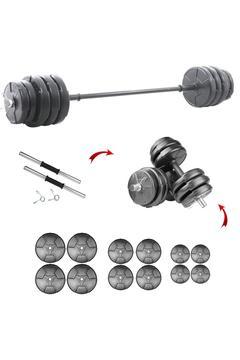 Training 39 Kg (36 KG AĞIRLIK PLAKASI BARLAR) Dambıl Seti & Halter Ağırlık Seti