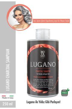 Lugano Charcoal Kömür Şampuanı 250 ml Ultra Parlaklık Sarı Gri Saçlar