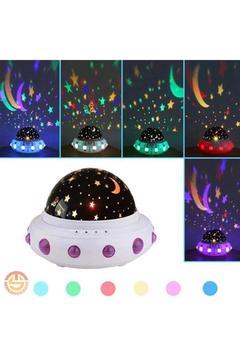 Müzikli Renkli Ve Dönen Star Master Ufo Uzay Temalı Projeksiyon Gece Lambası Usbli