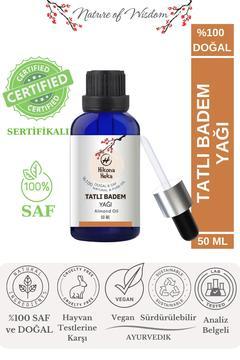Tatlı Badem Yağı (SWEET ALMOND OİL) %100 Saf Ve Doğal Soğuk Sıkım 50 ml