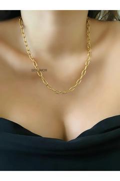 Kararmaz Çelik ataç kolye