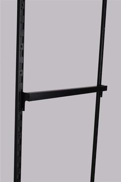 Kulaklı Boru Siyah AB1 Bükümlü Askı Borusu Raf Sistemleri 100 CM