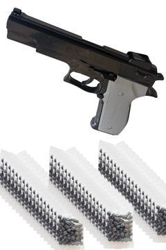 Büyük Boy 21*15 Cm Boncuklu Plastik Silah ve 6000 Adet Boncuk