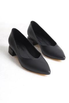 Kadın Topuklu Siyah Ayakkabı - DP15