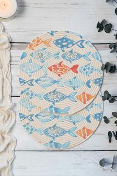 Desenli Kordon Supla Amerikan Servis 35 cm (1 Adet) - Balık