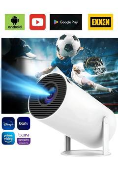 Taşınabilir Projektör Ultra New HD Projektör Android 12 Yükseltilmiş Güncel Sürüm 200ANSI WiFi