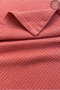 Pike Çift Kişilik Waffle Desenli Yatak Örtüsü Otel Tipi Lüx Pike