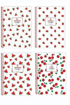 Summer Defter A4 120 Yaprak Çizgili Spiralli Pp Kapak 4'lü