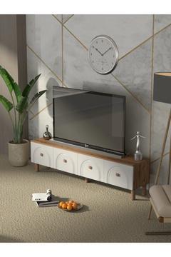 Bohem Tarz 180 Cm 4 Kapaklı Mdf Kapak Tv Ünitesi