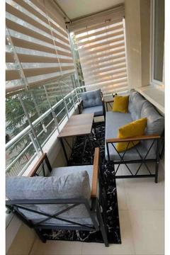 Balkon, Cafe, Bahçe, Cafe Oturma Grubu 3+1+1