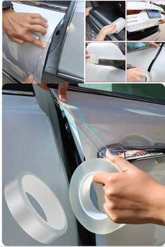 Araç Kenar Koruma Şeridi Şeffaf Koruyucu Koruma Filmi Araba Kapı Kenarı Boya Anti Çizilme Şeridi 5mt