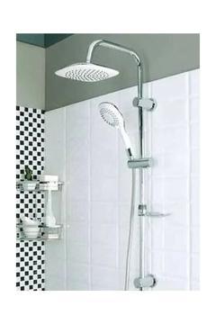 Beyazsu Beyaz Lüx Duş Robotu Tepe Yağmurlama Duş Seti Ikili Duş Banyo Seti 1. Kalite Duşluk