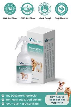 DermaPlus Kedi Köpek Kıtık Açıcı Kolay Tarama Tüy Dökülmesi Önleyici Bitkisel Tüy Deri Bakım Spreyi