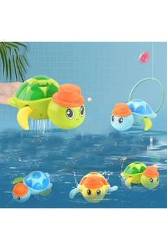 Sevimli Kurmalı Suda Yüzen Kaplumbağa - Banyo Küvet Havuz Deniz Oyuncağı 1 Adet