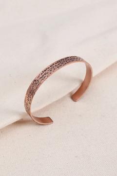 Dövmeli Bakır Otantik Bilezik