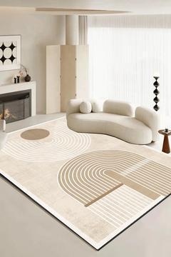 Rom Bej Dikdörtgen Dekoratif Halı Djth