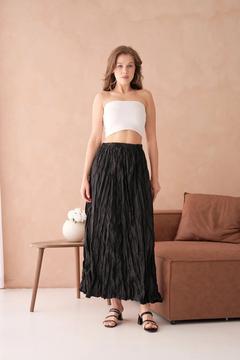 Kadın Kraş Kırışık Etek