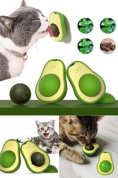 Sevimli Yapışkanlı Kedi Çimi Avokado Catnip | Avokado Kedi Çimi Topu Avokado Kedi Nanesi Oyuncağı