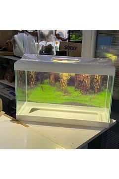 30litre Işıklı Arkaplanlı Akvaryum Karışık Renk (50X30X25 CM)