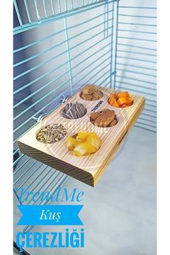 Trendme Doğal Ahşap Tadımlık Kuş Yemliği