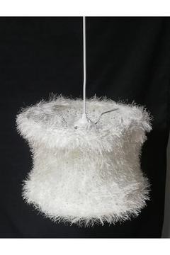 KREM TÜYLÜ YATAK ODASI AVİZESİ ÇAP 30 CM